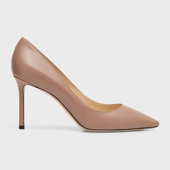 NWOB Jimmy Choo Heels Pumps Classic Romy Stiletto Pump Leather 41 - Picture 1 of 8
